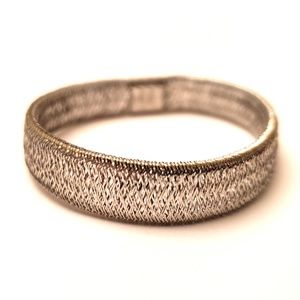 Sterling Silver Stretch Mesh Link Bracelet Italy